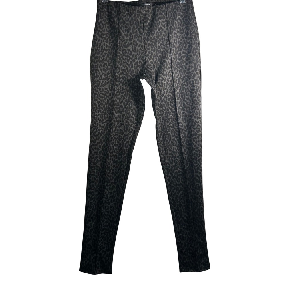 Tahariā Women's Leopard Print Stretch Leggings Pants Size Small